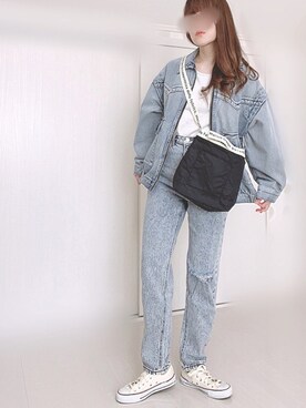 「w closet」｜「アイテム（ブルゾン）」を使った、Ⓜ︎さん（レディース・152cm）の冬コーディネート