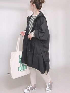「dholic」｜「アイテム（その他アウター）」を使った、Ⓜ︎さん（レディース・152cm）の春コーディネート