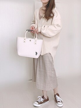 「AmbreNeige」｜「アイテム（その他トップス）」を使った、Ⓜ︎さん（レディース・152cm）の春コーディネート