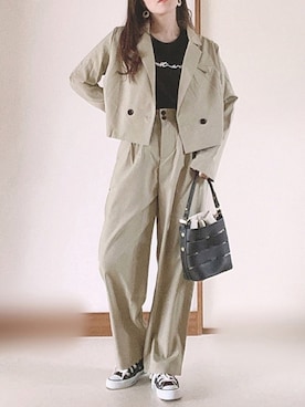 Ⓜ︎さん（レディース・152cm）の春コーディネート