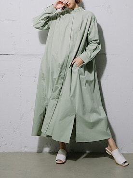 「シャツワンピース」｜MARECHAL TERREさん（レディース・164cm）の冬コーディネート