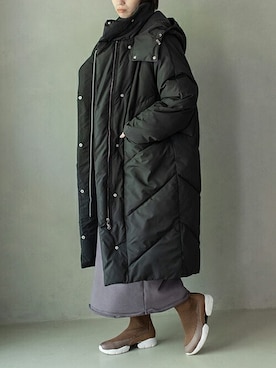 「スウェットワンピース」｜MARECHAL TERREさん（レディース・162cm）の秋コーディネート