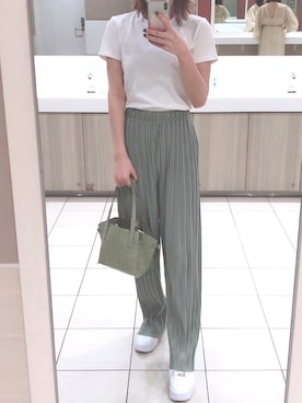 「ピスタチオ」｜AYUMIさん（レディース・160cm）の夏コーディネート