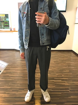 「CHEVIGNON（シェビニオン）のアイテム（ジャケット/アウター）」を使った、ルイさん（メンズ・169cm）の春コーディネート