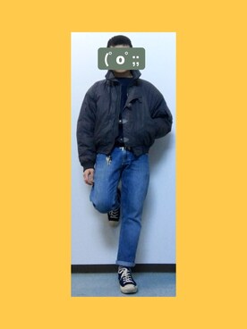 「DOEK（ドゥック）のアイテム」を使った、ルイさん（メンズ・169cm）の冬コーディネート