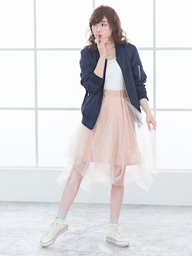 「Newlyme（ニューリーミー）のアイテム」を使った、夢展望（YUMETENBO)さん（レディース・163cm）の冬コーディネート