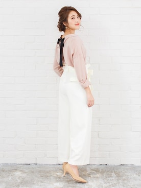 「Newlyme（ニューリーミー）のアイテム」を使った、夢展望（YUMETENBO)さん（レディース・163cm）の春コーディネート