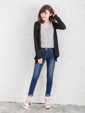 「Newlyme（ニューリーミー）のアイテム」を使った、夢展望（YUMETENBO)さん（レディース・163cm）の春コーディネート