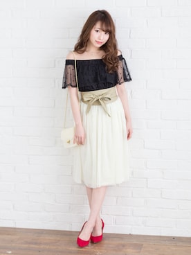 「夢展望（ユメテンボウ）のアイテム」を使った、夢展望（YUMETENBO)さん（レディース・163cm）の春コーディネート