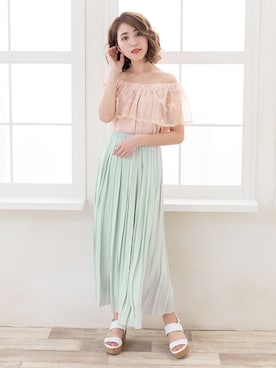 「チュール」｜夢展望（YUMETENBO)さん（レディース・163cm）の春コーディネート