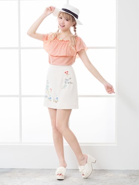 「Newlyme（ニューリーミー）のアイテム」を使った、夢展望（YUMETENBO)さん（レディース・163cm）の春コーディネート