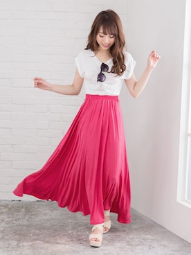 「白T」｜夢展望（YUMETENBO)さん（レディース・163cm）の春コーディネート