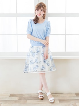 「Newlyme（ニューリーミー）のアイテム」を使った、夢展望（YUMETENBO)さん（レディース・163cm）の春コーディネート