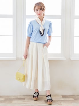 「Newlyme（ニューリーミー）のアイテム」を使った、夢展望（YUMETENBO)さん（レディース・163cm）の春コーディネート