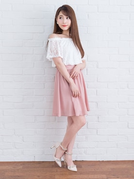 「Newlyme（ニューリーミー）のアイテム」を使った、夢展望（YUMETENBO)さん（レディース・163cm）の夏コーディネート