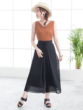 「夢展望（ユメテンボウ）のアイテム」を使った、夢展望（YUMETENBO)さん（レディース・163cm）の夏コーディネート