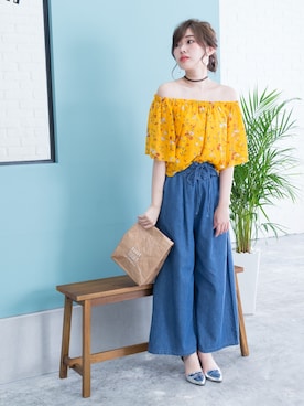 「夢展望（ユメテンボウ）のアイテム」を使った、夢展望（YUMETENBO)さん（レディース・163cm）の夏コーディネート