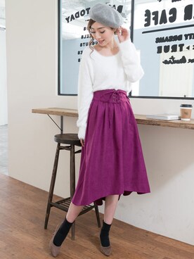 「夢展望（ユメテンボウ）のアイテム」を使った、夢展望（YUMETENBO)さん（レディース・163cm）の冬コーディネート