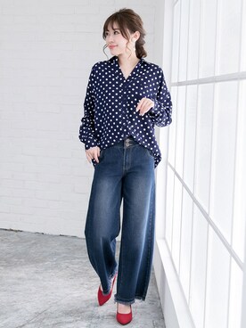 「夢展望（ユメテンボウ）のアイテム」を使った、夢展望（YUMETENBO)さん（レディース・163cm）の冬コーディネート