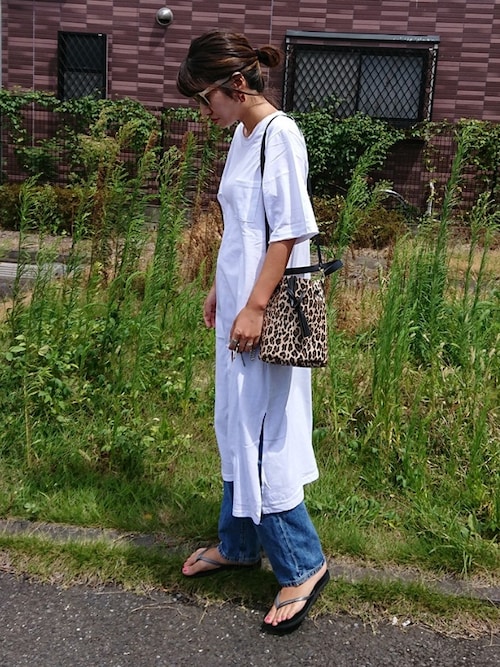 選べるカラバリ！胸ポケット付きカットソーワンピース（ワンピース