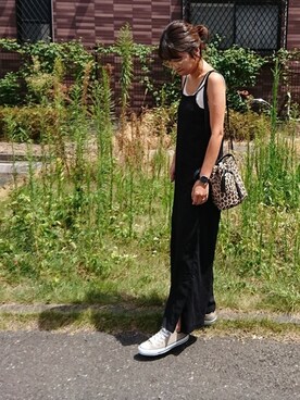 「Daniel Wellington（ダニエルウェリントン）の販売終了クラシックペティット アッシュフィールド32mm（アナログ腕時計）」を使った、m@yaさん（レディース・159cm）の秋コーディネート