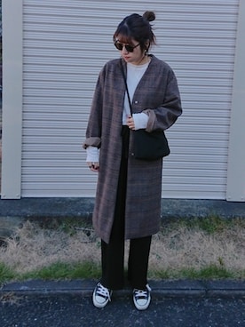 「アイラブCONVERSE」｜m@yaさん（レディース・159cm）の秋コーディネート