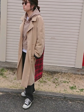 「CONVERSE（コンバース）のconverse（コンバース） ALL STAR OX（オールスターOX）（スニーカー）」を使った、m@yaさん（レディース・159cm）の春コーディネート