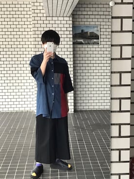 「ラッドミュージシャン」｜「アイテム（サンダル）」を使った、takepiさん（メンズ・162cm）の夏コーディネート