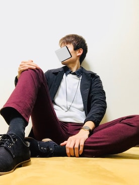 「BACK NUMBER（バックナンバー）のアイテム（ナイロンジャケット）」を使った、Aru さん（メンズ・186cm）の秋コーディネート