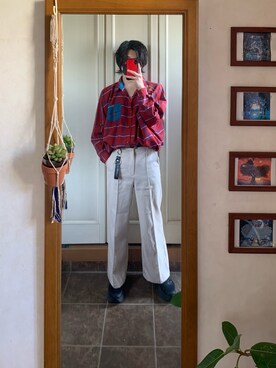 「チャイハネ（チャイハネ）のアイテム（シャツ/ブラウス）」を使った、IKUTOさん（メンズ・171cm）の春コーディネート