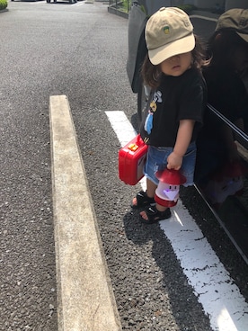 「おんなのこコーデ」｜「アイテム（財布/小物）」を使った、ma-bouさん（キッズ・80cm）の夏コーディネート
