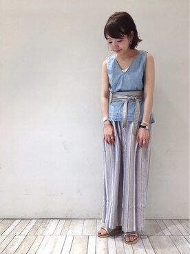 「rag & bone（ラグアンドボーン）のアイテム（トップス）」を使った、てらさんさん（レディース・157cm）の夏コーディネート