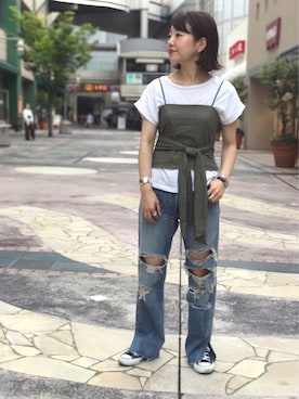 てらさんさん（レディース・157cm）の夏コーディネート