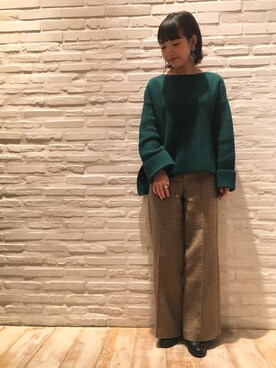 「AURALEE」｜てらさんさん（レディース・157cm）の秋コーディネート