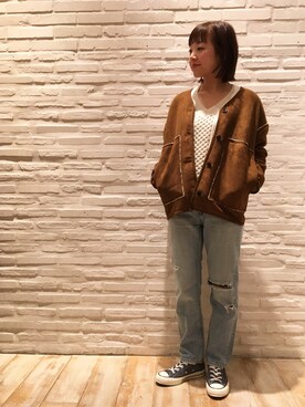 てらさんさん（レディース・157cm）の秋コーディネート