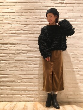 てらさんさん（レディース・157cm）の冬コーディネート