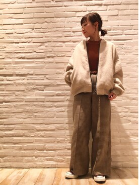 「AURALEE」｜てらさんさん（レディース・157cm）の冬コーディネート