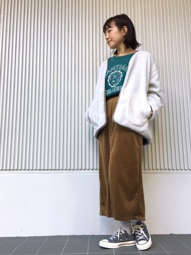 てらさんさん（レディース・157cm）の冬コーディネート