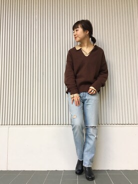 てらさんさん（レディース・157cm）の冬コーディネート