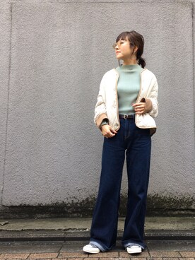 「adsr」｜「アイテム（ジャケット/アウター）」を使った、てらさんさん（レディース・157cm）の冬コーディネート