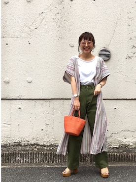 てらさんさん（レディース・157cm）の春コーディネート