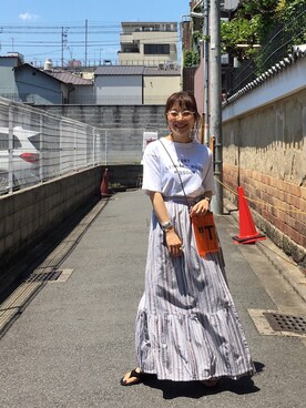 てらさんさん(レディース・157cm)の夏コーディネート