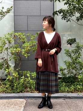 てらさんさん（レディース・157cm）の秋コーディネート