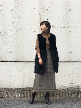 てらさんさん（レディース・157cm）の秋コーディネート