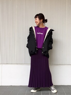 「2018マイベストコーデ」｜「アイテム（マウンテンパーカー）」を使った、てらさんさん（レディース・157cm）の冬コーディネート