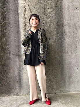 てらさんさん（レディース・157cm）の春コーディネート