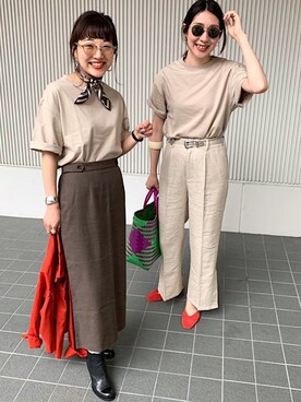 てらさんさん(レディース・157cm)の春コーディネート