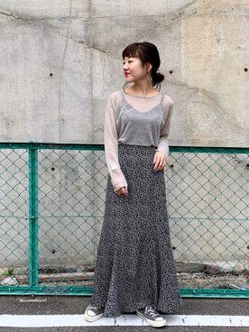 てらさんさん（レディース・157cm）の春コーディネート