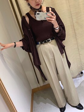 てらさんさん（レディース・157cm）の秋コーディネート