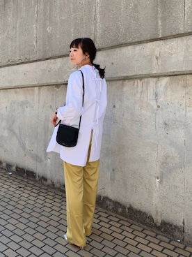 「GROVE SEOUL（グローブソウル）のアイテム」を使った、てらさんさん（レディース・157cm）の春コーディネート